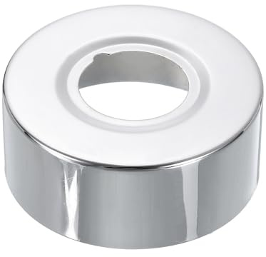 sourcing map Brida de brazo de ducha, placa de cubierta de fontanería de acero inoxidable de 2.5 cm de diámetro exterior de 2.5 cm de grosor, placa de escudo para brazos de cabezal de ducha de tubo de
