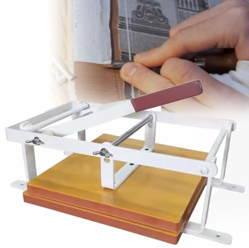 ERSINIAN Linoldruckpresse, Höhenverstellung, Handhebelpresse, Druckplattengröße 12 x 12 Zoll, für Holzschnittdrucker, Linolschnitte