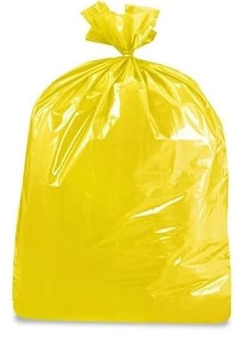Yellow Refuse Sacks Strong 90L Resistant Bags for Home, Office, Commercial Use 200 bags