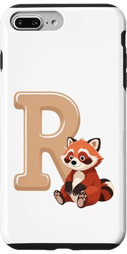 Letter R Red Panda Alphabet Art Case for iPhone 7 Plus/8 Plus