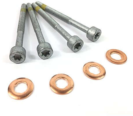 5 x Inyector de Combustible boquilla inyector de cobre Arandela + 5 x soporte perno, 6110170060, a0009902907