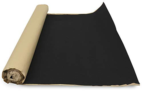 NVX 32 Square Feet Black Subwoofer Box/Trunk Liner Carpet with Adhesive Back