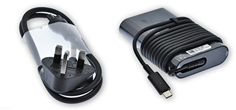 Dell Latitude 3400, 3500, 7200 2-In-1, 7300, 7400, 7400 2-In-1 65w USB-C Power Adapter Charger UK 450-AGOL 2YK0F