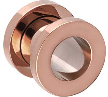 PIERCINGLINE Chirurgenstahl Tunnel Ohrpiercing Piercing Ohr Roségoldfarben 1,6 mm