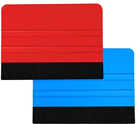 AIEX 2 Stück Filz Rakel Set, Aufkleber Applikator Tapete Glättungswerkzeug Auto Vinyl Wrap Schaber Handwerk Mini Rakel