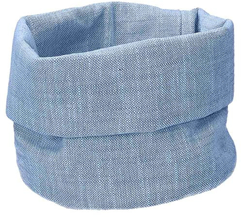 TOGNANA Cestino Pane Rotondo 18 Cm Cotone Blu LINEA VOLTERRA