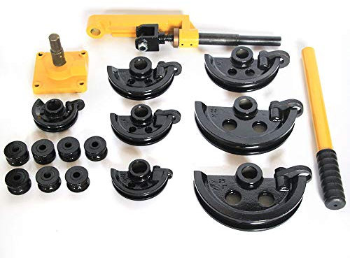 Cintreuse manuelle, Cintreuse Tube Acier 10-25mm Manuel Tuyau en Acier Tube Bender avec 7 Matrices pour la Flexion des Tubes