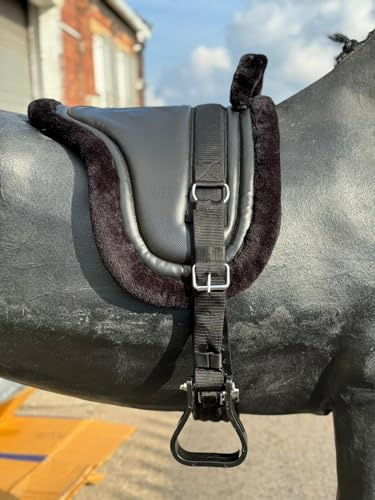 Equipride BAREBACK PAD RIDING PAD FOR PONY AND MINI HORSES WITH GIRTH AND STIRRUPS SIZE FULL-SHETLAND