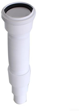 Tubo di scarico flessibile estensibile grigio, adatto, diametro 50 mm, lunghezza 1 m