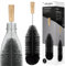 Spinel Soda - Brosse à bouteille compatible avec Sodastream pour le nettoyage des bouteilles en verre et en plastique, taille longue universelle avec poils, nettoyage sans rayures (Noir)