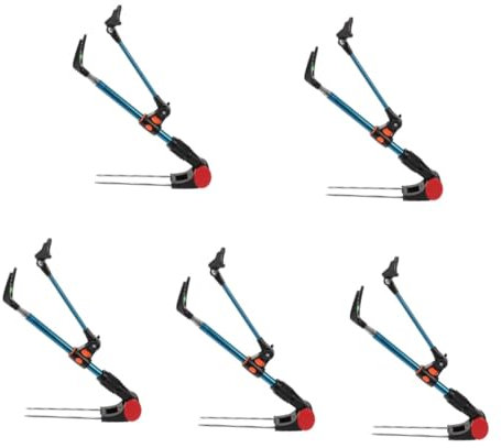 YARNOW 5St Angelrutenhalter Fischerrutenhalter Fischerrack Angelrutenständer aus Metall Angelstuhlteil In den Boden eingelassener Angelrutenständer Angelstuhl Zubehör Kieselgel