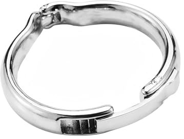 Anneaux Pénien en Métal Anneaux de Pénis de Taille Ajustable Cock Ring en 4 Tailles Différentes Sex Toýs Homme Anneau Pénien pour des Erections de Longue Durée Anneau Penien - Anneau Homme (L)