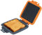 Mico Dingker Microwave Toastie Sandwich Maker, Snack Maker & Panini Press | Removable Non-Stick Plates Silicone Microwavable Cookware, Heatwave Technology, Orange