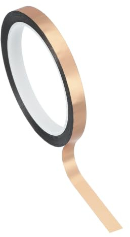 PATIKIL Cinta De Película De Poliéster Metalizada 10 Mm X 50 Metros, Cinta Decorativa Metálica Color Oro Champán Cinta Adhesiva Espejo Para Detalles Pared Decorativa Arte Gráfico Moldura