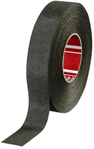 Fabriqué avec 51036 Ruban en PET Câblage Anti-abrasion Haute Températures Flexibilité maximale sans solvant Idéal pour les applications moteur (Noir 19 mm x 25 mètres)