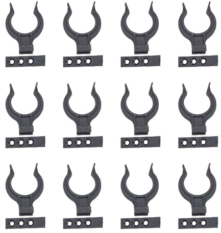 Lot de 12 clips de fixation pour plinthes de cuisine de 28 à 32 mm
