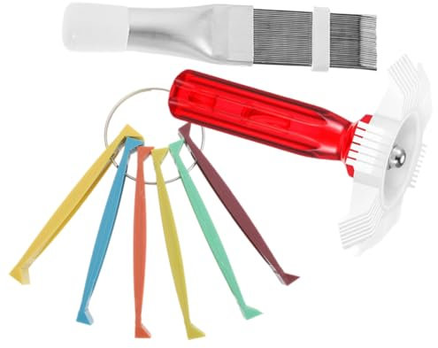 Didiseaon Brosse Peigne Pour Nettoyant Serpentins De Condenseur Climatiseur 3 Pièces Plastique Métal Nettoyage Air Intérieur Extérieur