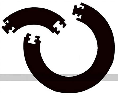 Bulls Dartboard Rahmen, zum Zusammensetzen, 4-teilig, Schwarz