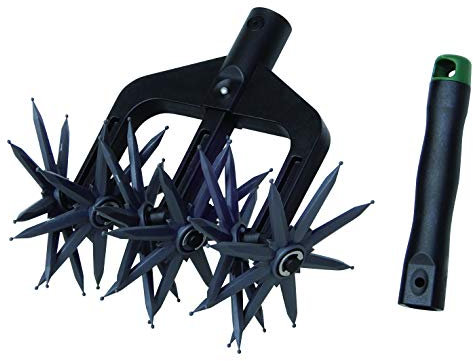 UPP Fresa da Giardino 2 in 1 | Coltivatore Manuale per Preparazione Semi e Allentamento Suolo | per Prato, Erbacce, Zappa, Briciole in Acciaio