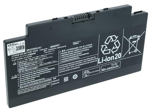 vhbw Akku kompatibel mit Fujitsu LifeBook A556/G | AH77/M, A3510, A556, AH77/S, U536 Notebook (4050 mAh, 10,8 V, Li-Ion)