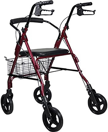 WILLQ ​gehwagen Laufhilfe Gehgestell für Menschen Mit Eingeschränkter Mobilität Geeignet Leichtgewicht Faltbarer ​rollator Höhenverstellbar Geeignet für ältere Und Gelähmte Menschen