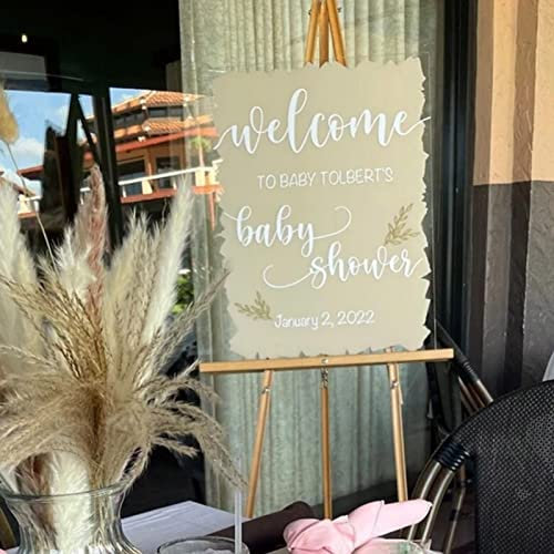 fête d'anniversaire Panneau de bienvenue de mariage, Panneau de bienvenue de mariage en acrylique, Panneau de Bienvenue Porte d'entrée