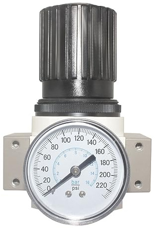 Qolekog Heavy Duty Air Pressure Regulator 3/8NPT 230Psi for Compressed Air System OR-03