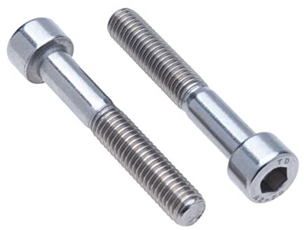 Viti a Testa Cilindrica Esagonale M6x60 10 pezzi A2 in Acciaio Inox con Esagono Incassato e Chiave a Brugola Vite Esagonale Filettatura di Fissaggio per Impieghi Gravosi Standard DIN912 (6mm x 60mm)