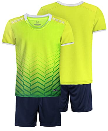 besbomig Maglia da Calcio Bambino Ragazzi Basketball Jersey Set Divise Sportive Calcio Maglia, T-Shirt Pantaloncini