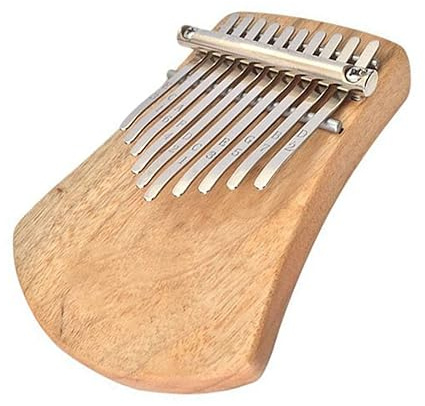 Holzfarbenes 10-Tasten-Kalimba-Daumenklavier, Vollständiges Einplatinen-C-Tune-Fingerklavier-Schlaginstrument Tragbare Kalimba Instrument