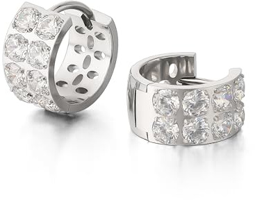 Limerencia Titan Creolen Ohrringe für Damen Herren, G23 Medizinische Hypoallergen Gesundheitsstecker Hoop Ohrringe für empfindliche Ohren Mode Damenschmuck