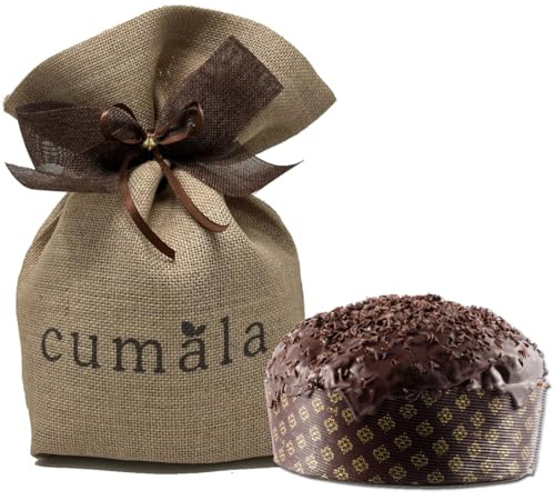 Cumala Panettone Artigianale al Cioccolato Fondente, al Latte e Bianco da 1 kg. Metodo a 3 Impasti, con Lievito Madre, 72 Ore di Lievitazione e Confezione Ricercata