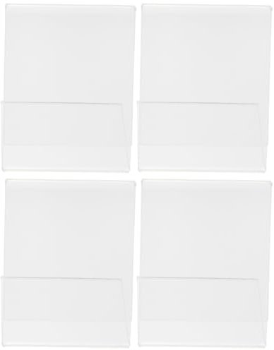 PartyKindom 4stücke Transparente Acryl Preisetikettenhalter Form Ständer Für Namensschilder Und Preisschilder Für Restaurant Einzelhandel Und Büroanwendungen