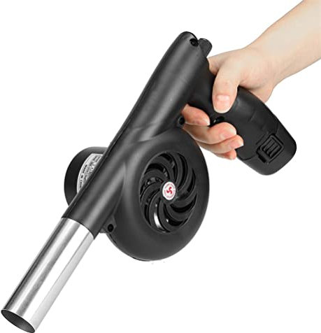Ventilador de cocina para barbacoa para picnic al aire libre, camping, ventilador eléctrico portátil de mano, ventilador de aire para barbacoa, ventilador de barbacoa de potencia por batería