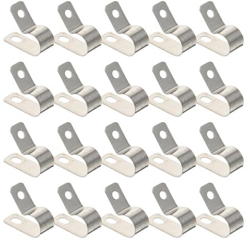 UKCOCO 50stücke Kabelclips Aus Edelstahl Förmige Drahtklemmen Für Effektive Kabelführung Und Organisation Hitzebeständig Und Langlebig Für Zuhause Und Auto