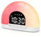 Sunrise Alarm Clock, Small Digital Bedside Kids Wake Up Light, Dimmable Night Light Clock, 7 Alarm Sounds, 9 Colours, Dual Alarms, Natural Sunlight Lamp for Girls Boys Teens Heavy Sleepers Bedrooms
