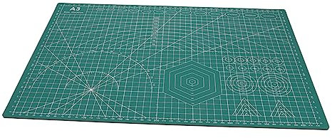 KONTONTY Tappetino Da Taglio Auto-riparante A3 Tappetino Bifacciale Scala Materiale Pvc Resistente E Pratico Per Lavori Di Taglio