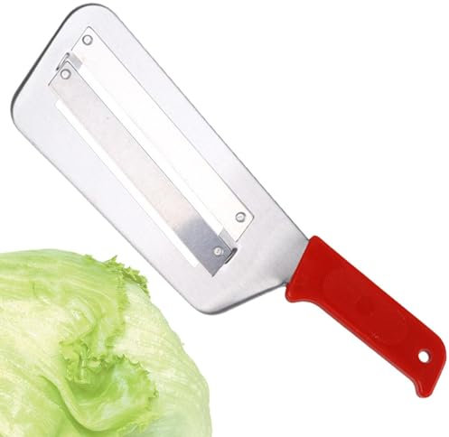 Cuchillos para picar repollo - cortador de verduras de doble hoja para uso en la cocina | 2 hojas duraderas para triturar y rebanar sin esfuerzo | Perfecto para limpiar escamas de repollo, cebolla,