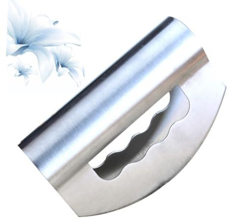 Cabilock Salatzerkleinerer Edelstahl Doppelte Klingen Multifunktional Mit Schutzabdeckungen Ergonomisch Für Gemüse Kräuter Zwiebeln Schneller Küchenhelfer