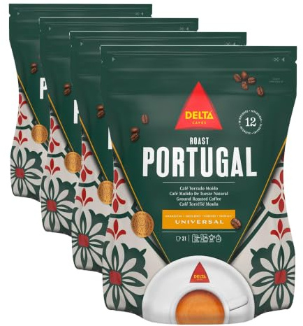 Delta Portugal - Café Molido Natural- 220 GR (Paquete de 4)