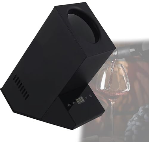 HYWQWJUK Enfriador de Vino eléctrico, 41 °F-64 °F/5 °C-18 °C, Enfriador de Vino portátil Ajustable para una Sola Botella para Vino Tinto y Blanco, champán, espumoso, Enfriador de Vino sin Hielo(B)