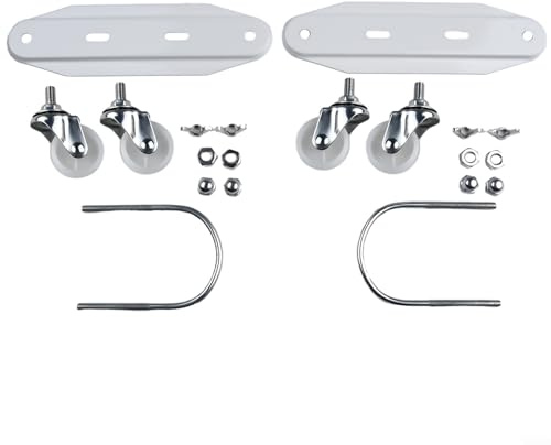 RANRAO Soporte de radiador de soporte de calentador eléctrico, Soporte de radiador hidroeléctrico Ting de aceite, Rueda de radiador para calentadores eléctricos (blanco)