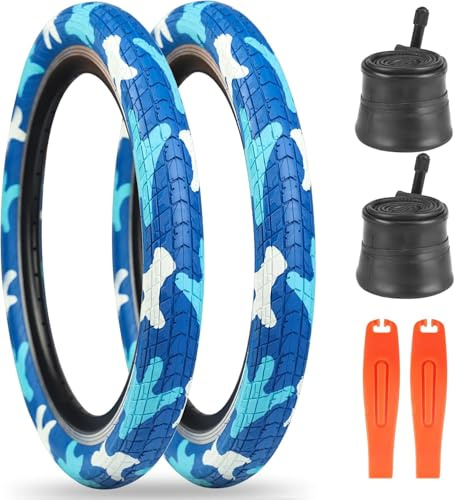 ZUKKA 2 Pack 20 x 2,125 Fahrradreifen Fahrradmantel 54-406 (20 x 2,125) BMX 20 Zoll Fahrradreifen Klappreifen Passend für BMX