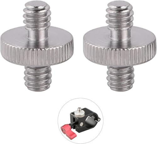 SpetngSake 2 Stück 1/4 Zoll Schraube, Metall-Gewinde-Adapter, Doppelköpfe, Für Kamerazubehör
