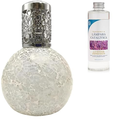 ALJOIR Lámpara Catalítica 200ml Ambientador y Purificacion para la casa. (Lámpara sin Fragancia) (Lámpara con Fragancia Lavander Expression)