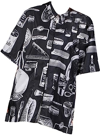 HONITANO Stylish Hairdresser Smock i Bekväma Och Praktiska Arbetskläder För Frisörer Kortärmad Uniform Med Modern Design Och Utmärkt Hantverk