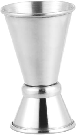PartyKindom Misurino Cocktail Jigger Acciaio Inossidabile Double Jigger Per Barman Misurino Graduato Per Cocktail e Vino Accessorio Professionale Per Bar e Ristoranti Elegante e Resistente