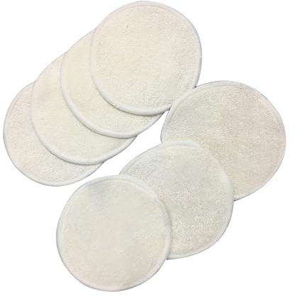 BESTYASH 10stücke Bambusfasern Wiederverwendbare Make-up-entferner-pads Gesichtsreinigungspads Sanfte Reinigung Für Augen Und Gesicht Für Reisen Sport Und Tägliche Hautpflege
