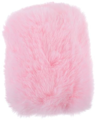 UKCOCO de Viento para Micrófono con Funda Peluda Compatible con Protector Anti-ruido y Filtro Pop para Micrófonos Condensadores Color Rosa