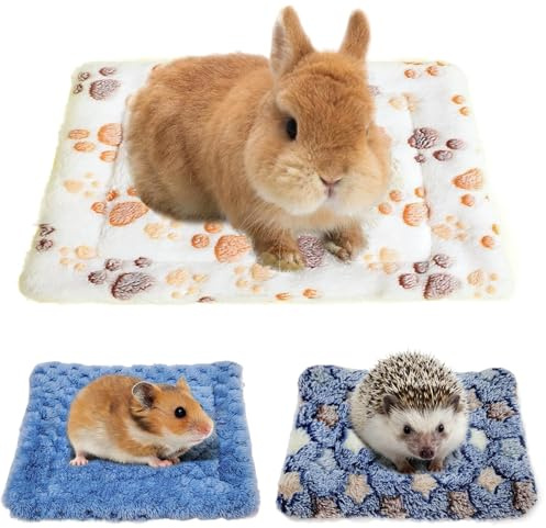 3 Stück Kleintier Plüschbett Warme Flauschige Plüschbett für Kleine Tiere